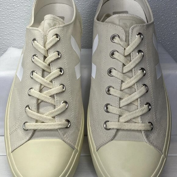 Veja Wata II Low Canvas Sneakers Men’s 12 Tan Cream - Picture 1 of 8